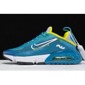 Nike Air Max 2090 Teal Bule Yellow-White and WoSize CD4365-005 Shoes